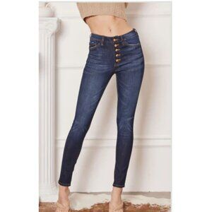 KanCan High Rise Curvy Fit Button Fly Super Skinny Women's Jeans Size 15/31